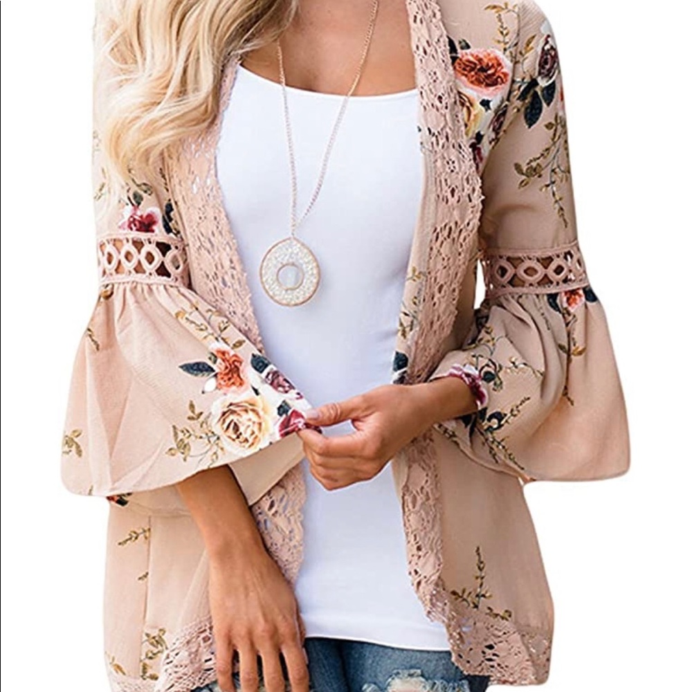 Floral Print Kimono Cardigan